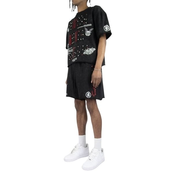 R3bel Denim Multiverse French Terry Set (Ash Black)