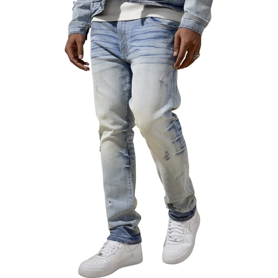 Jordan Craig Collins Straight Fit Foundry Denim Jean (Iced Lager) JC2385
