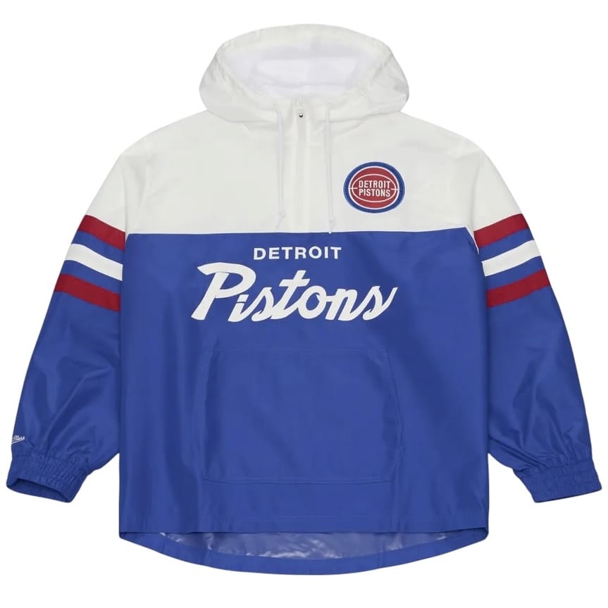 Mitchell & Ness Detroit Pistons Head Coach Lw Anorak Windbreaker (Royal)