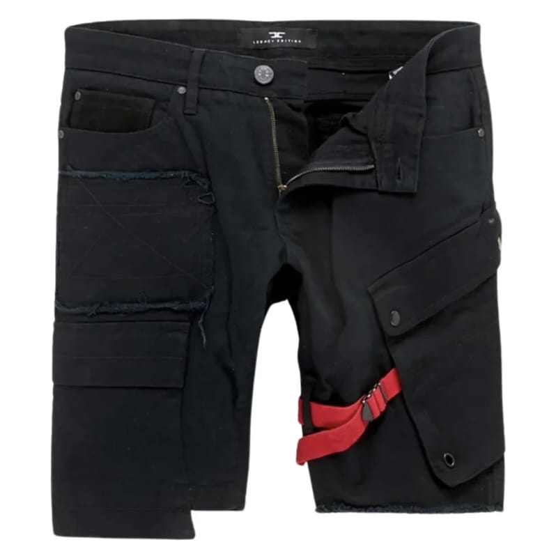 Boys Jordan Craig Travis Cargo Shorts (Black) 4399B