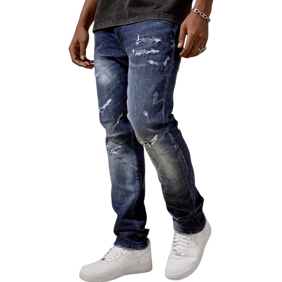 Jordan Craig Collins Straight Fit Geostorm Denim (Aged Wash) JC2400