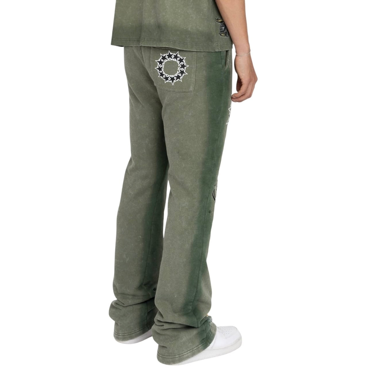 Smoke Rise Endless Pursuit Studded Hoodie & Pants Set (Vintage Army)