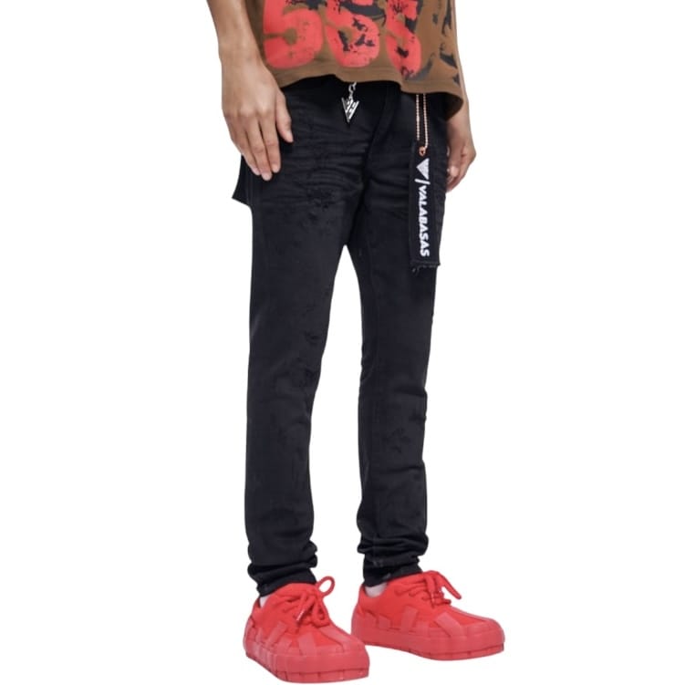 Valabasas Blackout Skinny Jean (Black Washed) VLBS-VJ1-1008