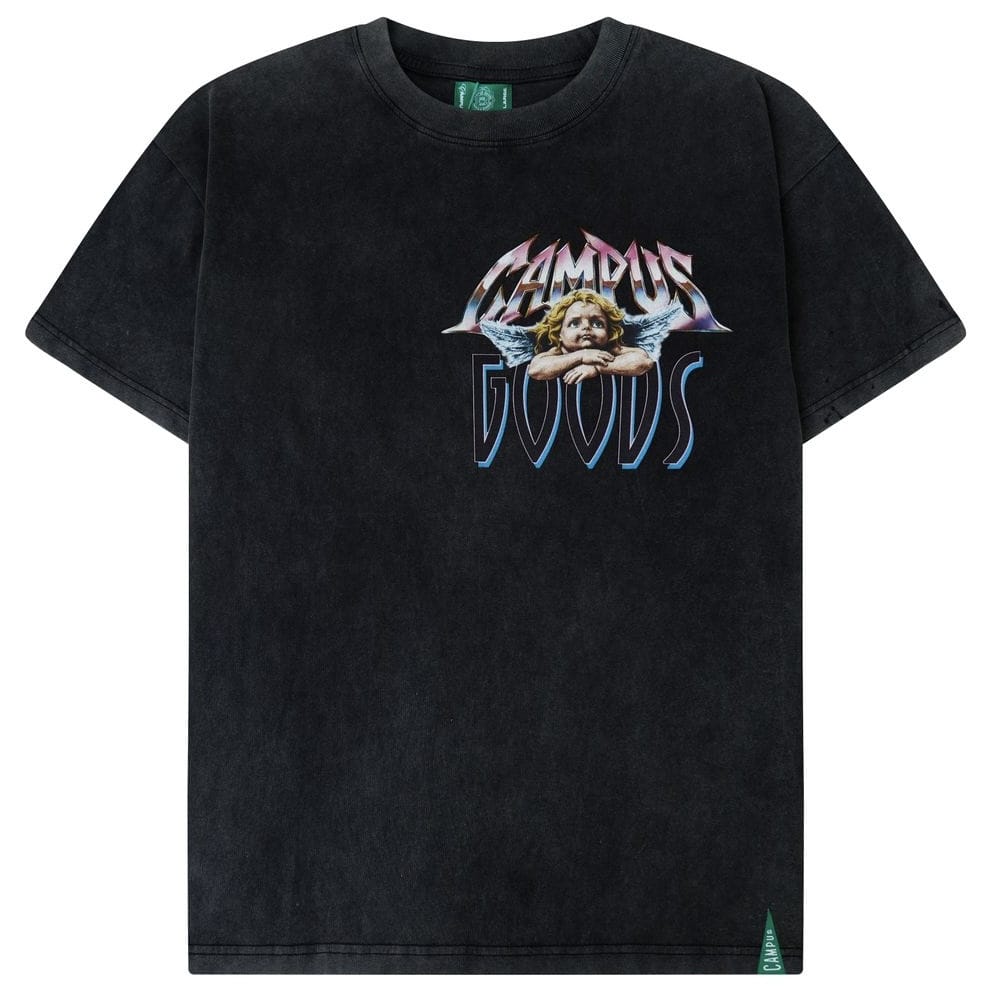 Campus Goods Metallic Tee (Grey Wash) CG-FALL26-021