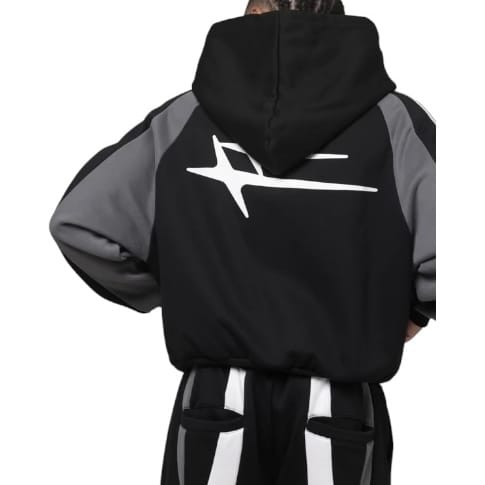 Loiter Hybrid Tek Zip Hoodie & Sweatpants Set (Black)