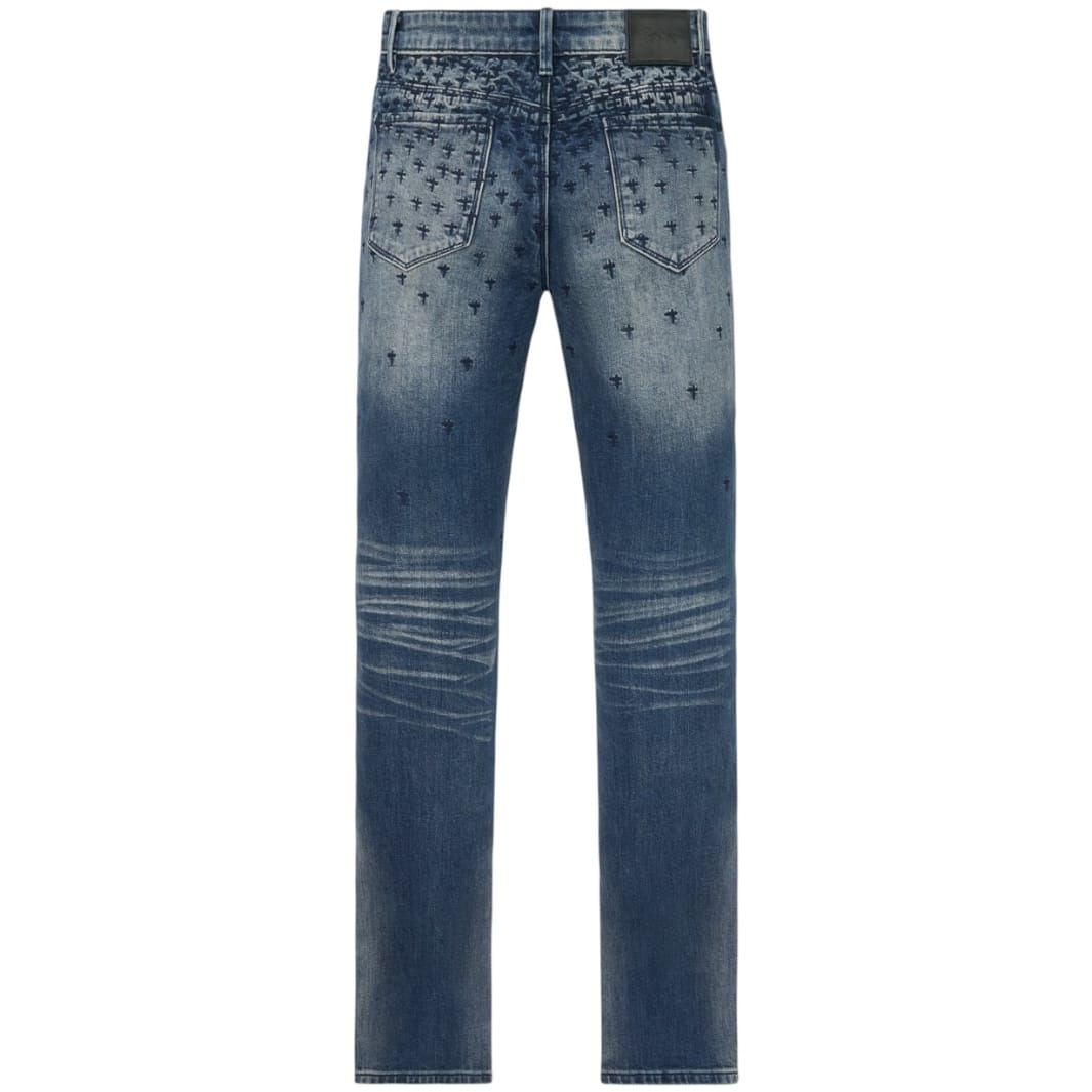 Rta Bryant Skinny Jean (Coastal Rinse Allover Cross)