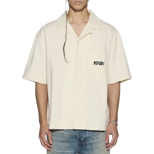 Ksubi Stay Up Diner SS Shirt (Ecru Natural) MPF26SH007