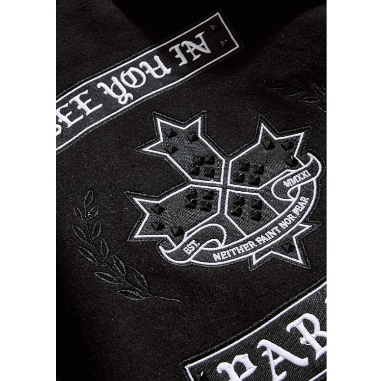 Kids See You In Paradise Eternal Varsity Jacket (Black)