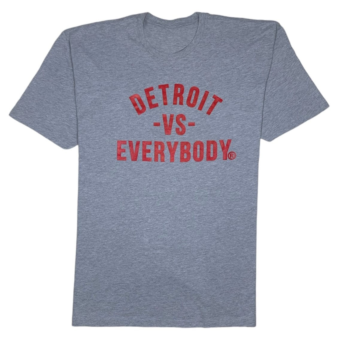 Detroit Vs Everybody T-Shirt (Grey/Red) - DETGRY22