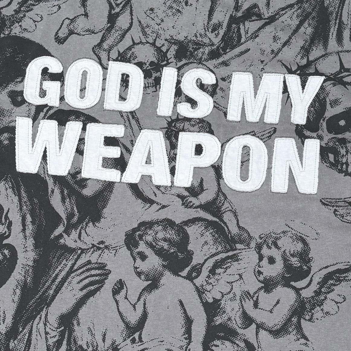 Wrathboy God Is My Weapon Tee (Vintage Grey) WB623-VGY