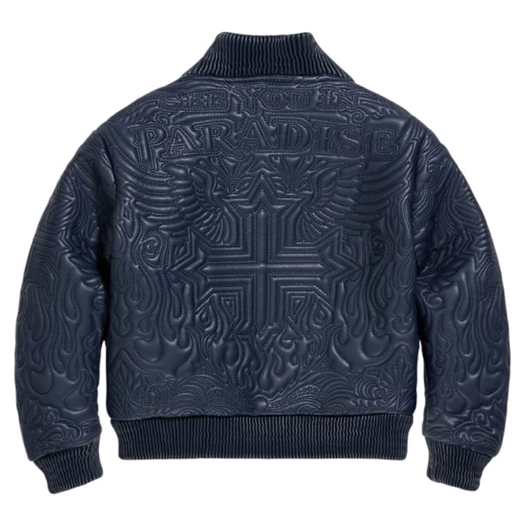 Kids See You In Paradise Sinister Bomber Jacket (Navy)