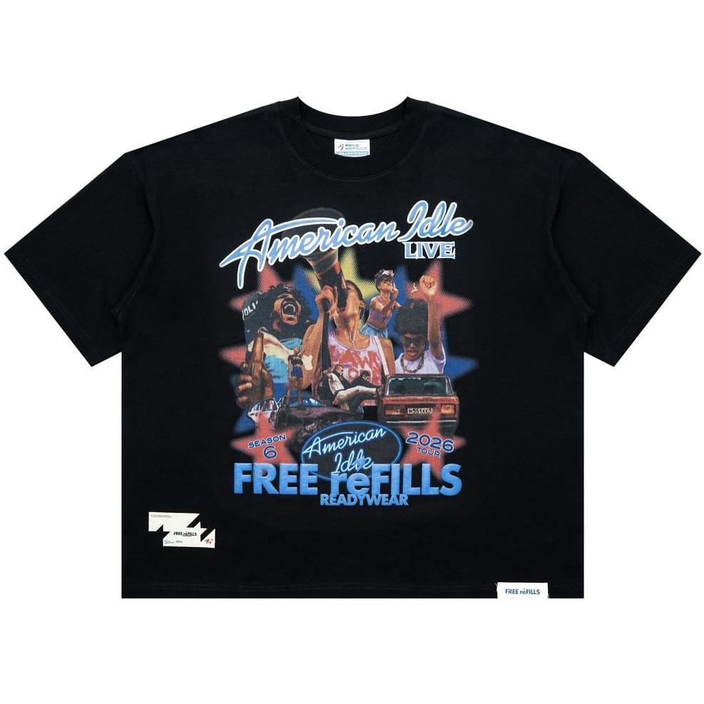 Free Refills American Idle Tee (Black) FR-S26-090