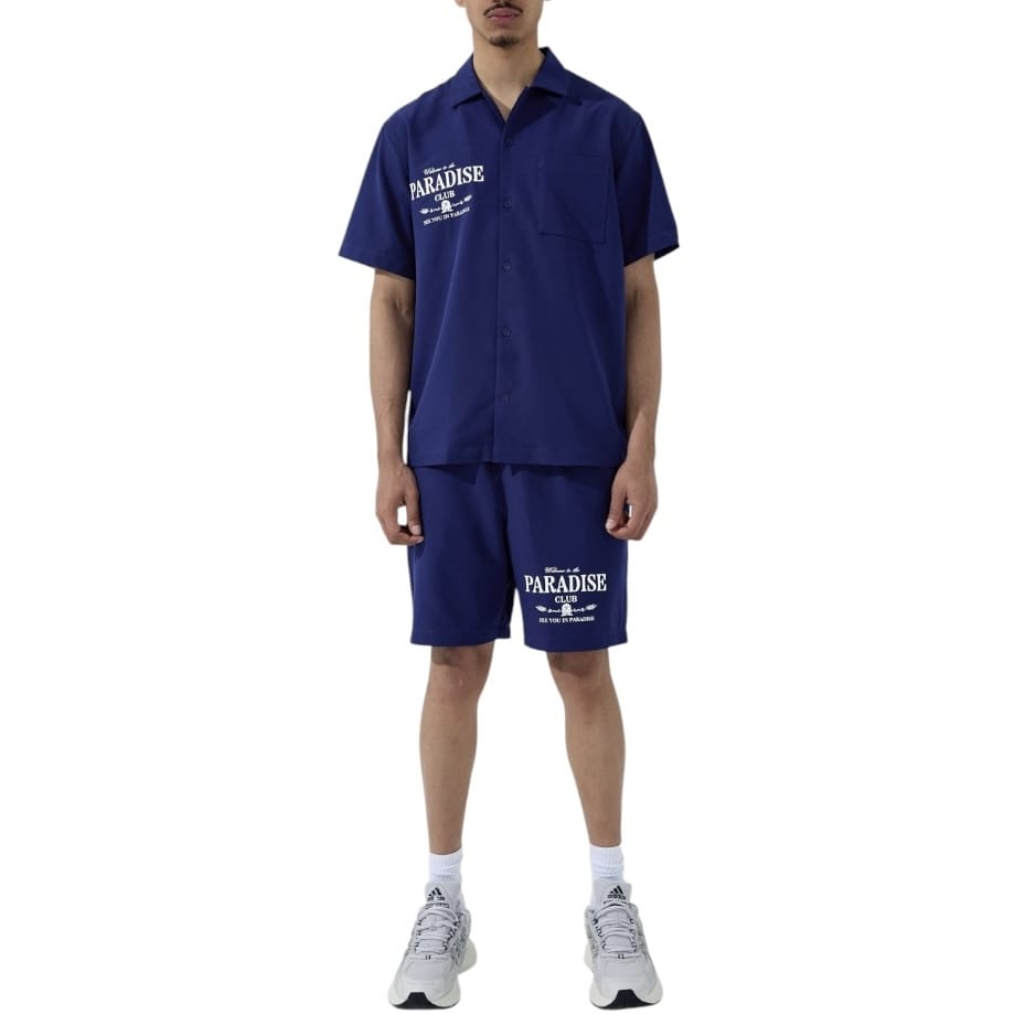 See You In Paradise Club Shirt and Short Set (Navy)