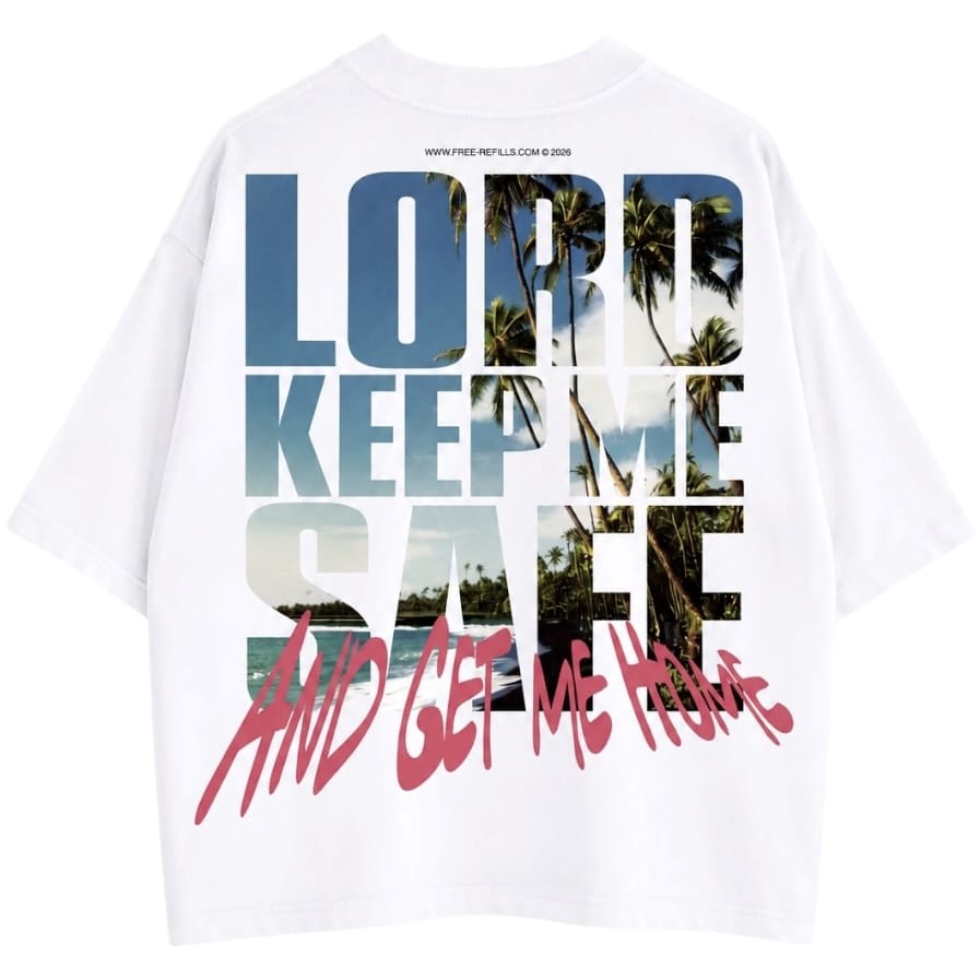 Free Refills Keep Me Tee (White) FR-FALL26-013