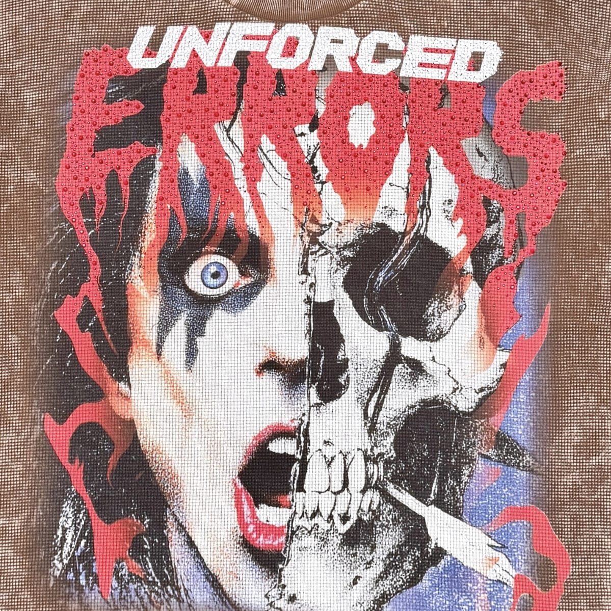 Rare Peace Unforced Errors W/ Rhinestones LS Thermal (Brown) RK6036