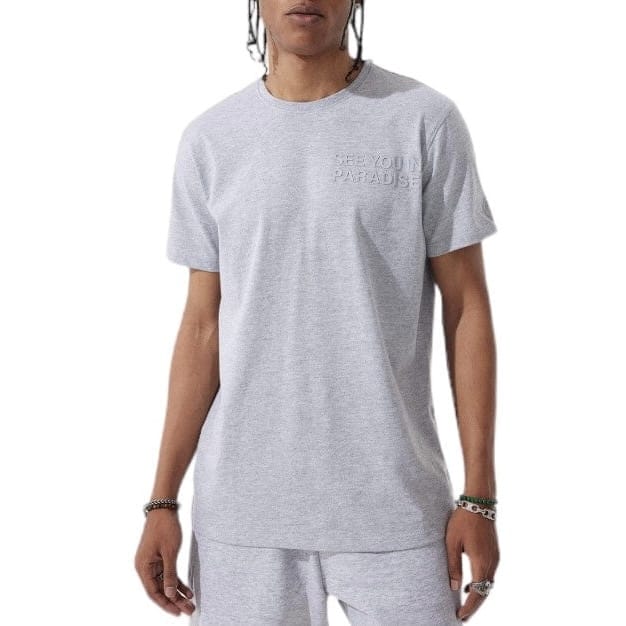 Jordan Craig Retro Paradise Tonal Tee (Heather Grey) 9097A