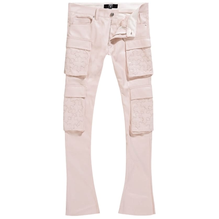 See You In Paradise Skinny Stacked Eden Cargo Pants (Pink) JRFP2346