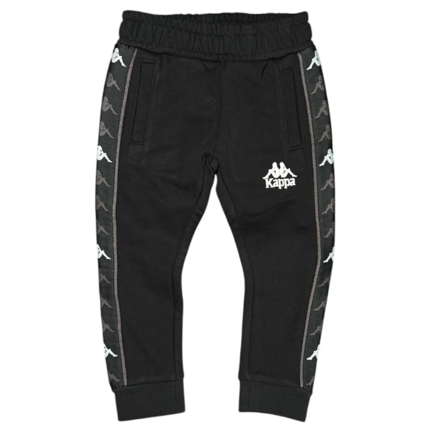 Kids Kappa 222 Banda Alanz 3 Sweatpants (Black/Grey/White) 36122RW