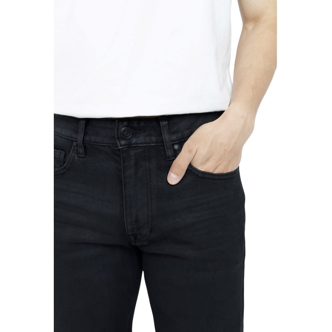 Smoke Rise Essential Vintage Washed Jeans (Glow Black) JP26F233