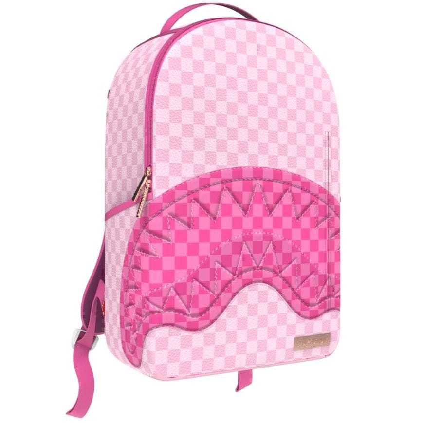 Sprayground Pink Sharks In Paris Patch Backpack