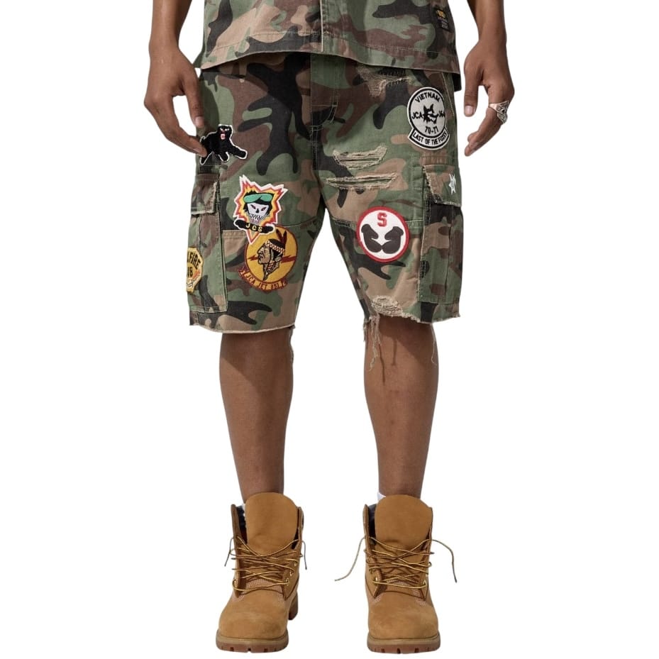 Jordan Craig Retro War Angel Cargo Shorts (Vintage Camo) JB4437C