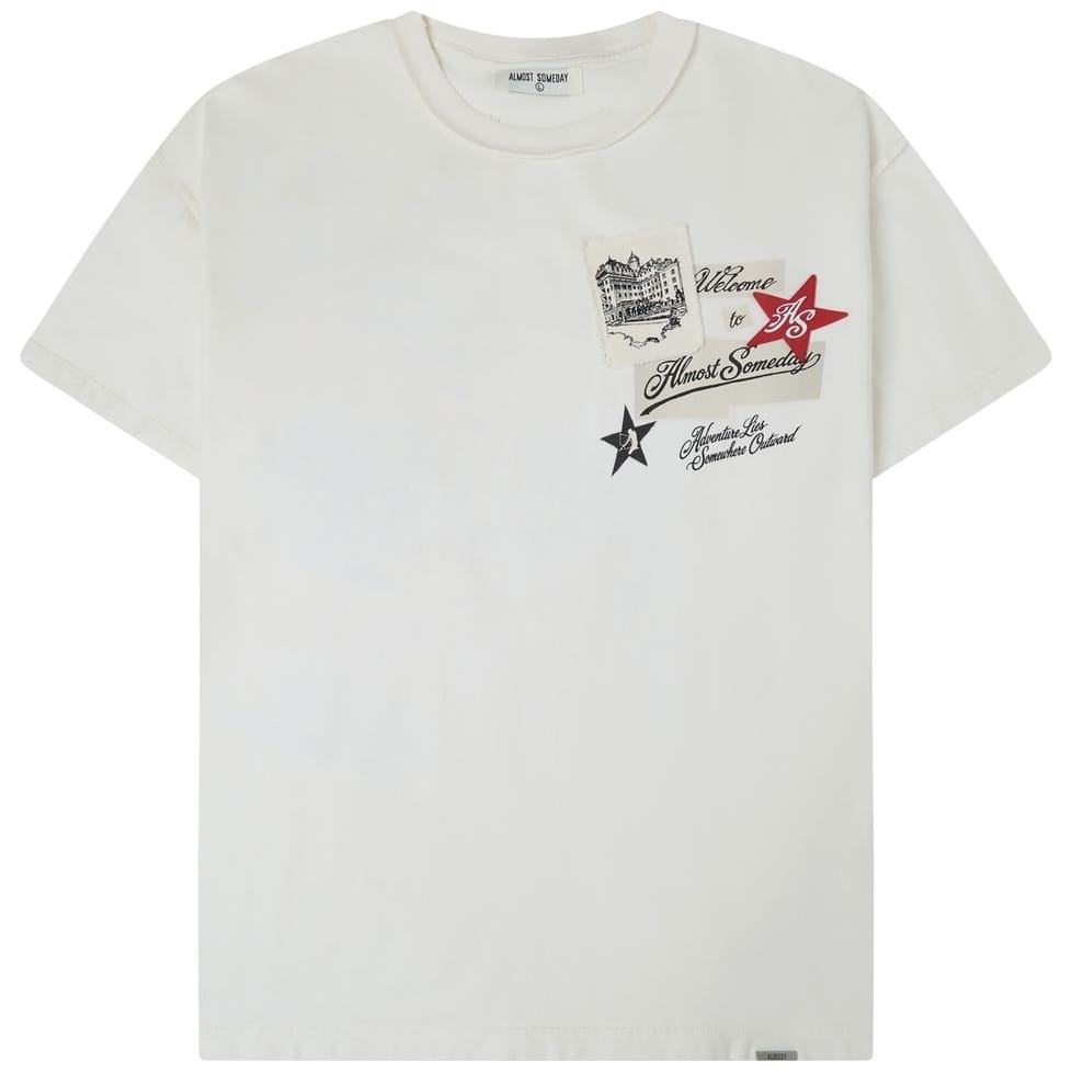Almost Someday Welcome Tee (Cream) AS-FALL26-012