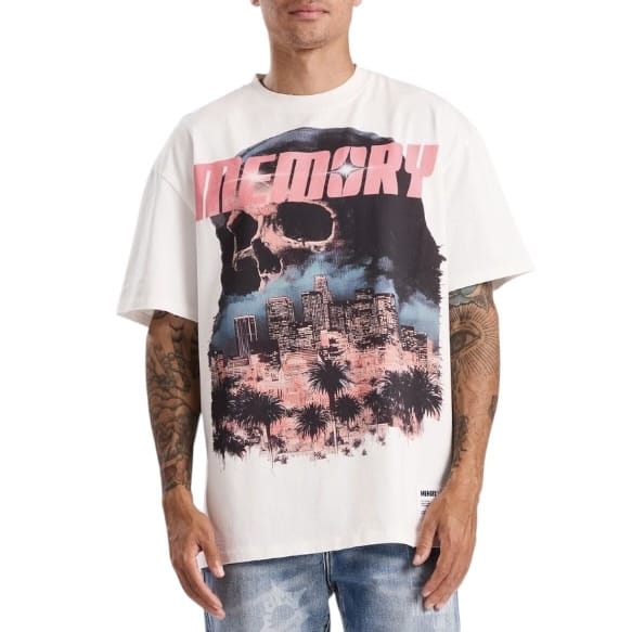 Memory Lane Downtown Reaper Tee (White) ML-SP2-26-049