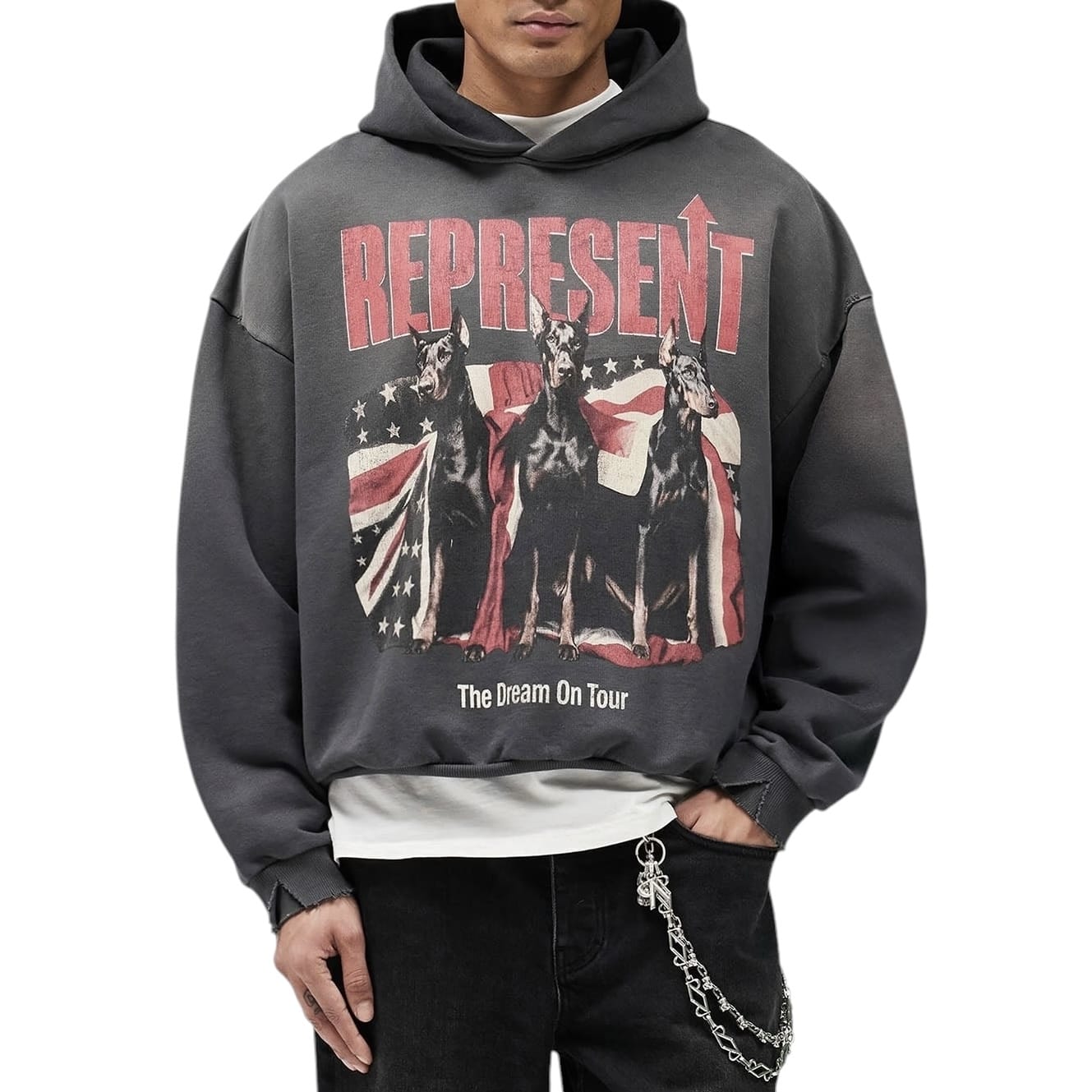 Represent Dream On Tour Hoodie (Sun Fade Grey) MLM100618-46