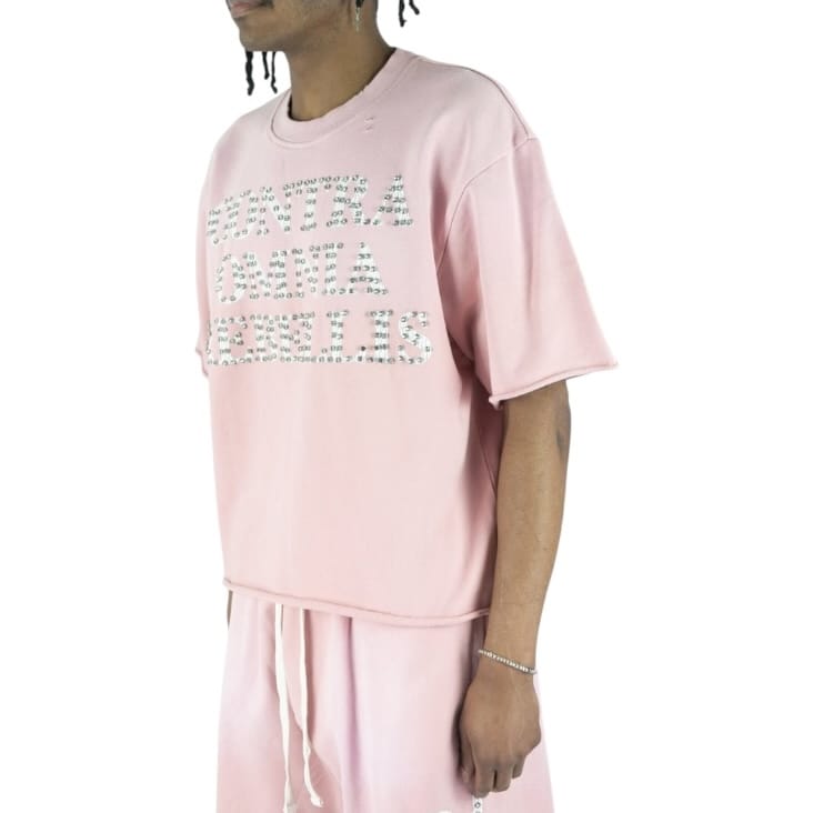 R3bel Denim Shady French Terry Set (Pink)