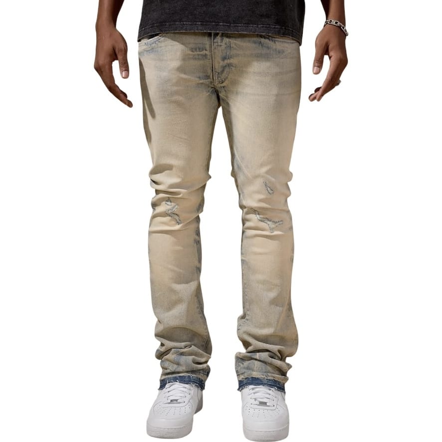 Jordan Craig Martin Skinny Stacked Cayuga Denim (Cream Wash) JTF2402
