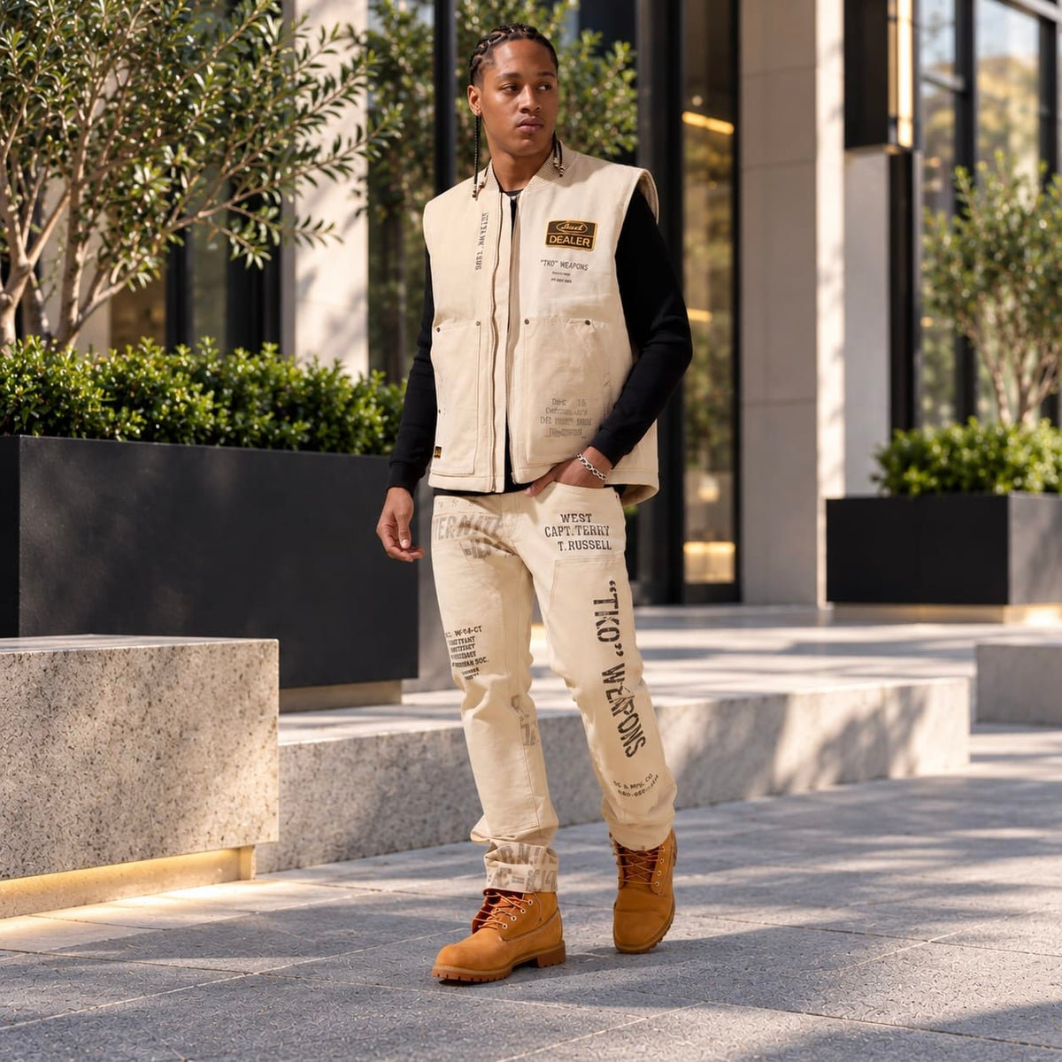 Jordan Craig Military Tarp Dealer Carpenter Pants (Natural) 591775