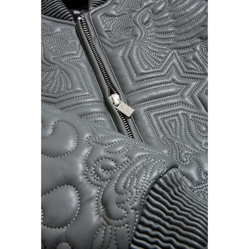 Boys See You In Paradise Sinister Bomber Jacket (Charcoal)