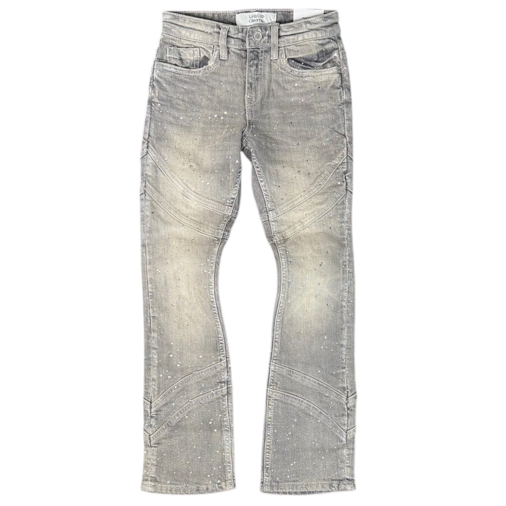 Kids Liquid Crystals Sharp Stacked & Crystal Jean (Smoked Grey) JTF2333KB