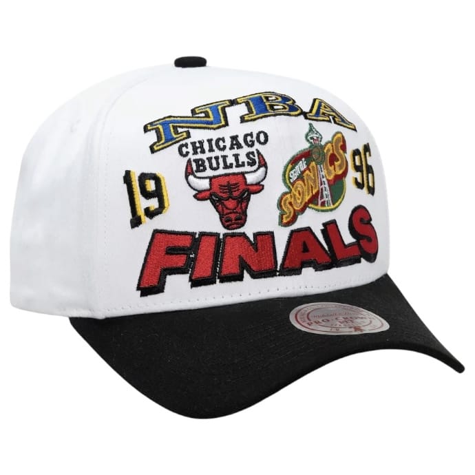 Mitchell & Ness NBA Playoffs Finals Snapback (White/Black)