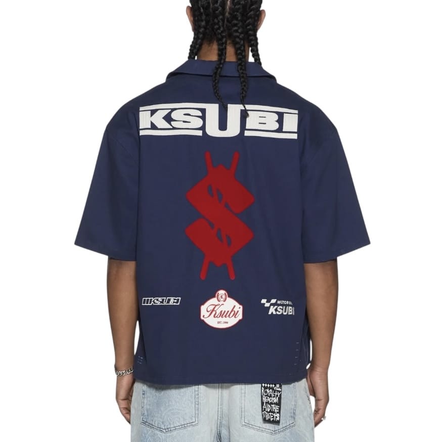 Ksubi Zoom Boiler SS Shirt (Navy) MPF26SH004