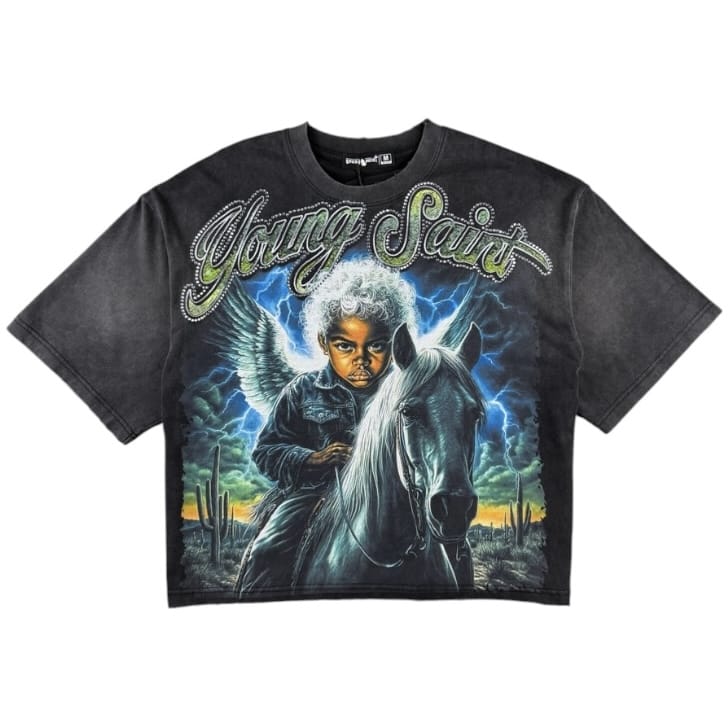 Foreign Brand Young Saint Skry Tee (Black)