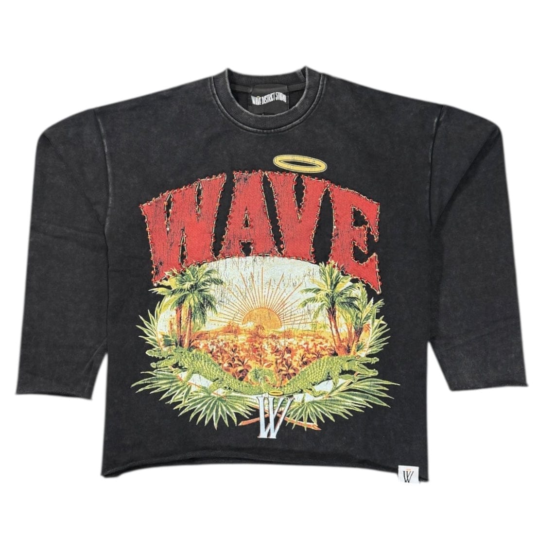 Mr. Wave Paradise Crewneck (Acid Black) WDS-9C020A