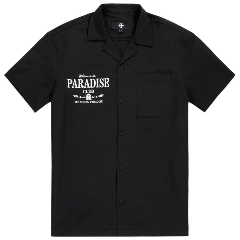 See You In Paradise Club Shirt and Short Set (Black)