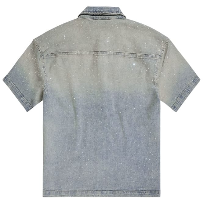 Jordan Craig Radiant Denim Zip Up Shirt (Cream Wash) 2082