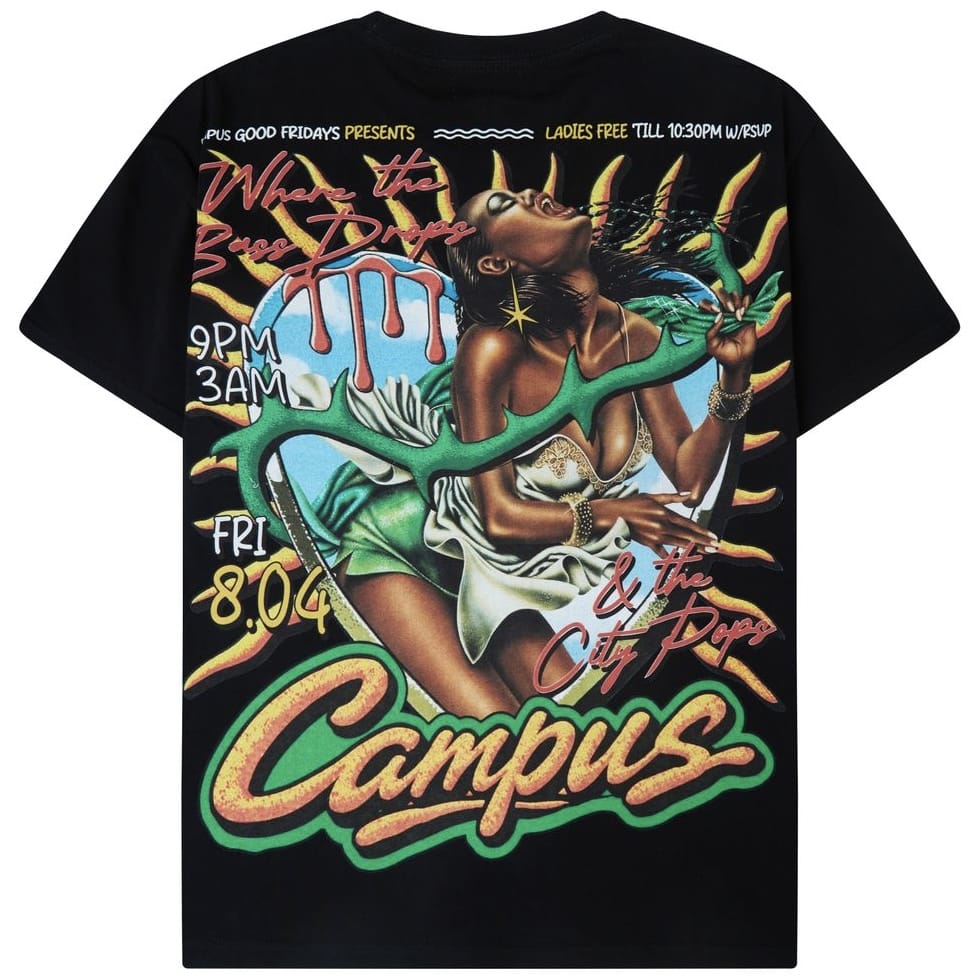 Campus Goods Friday Tee (Jet Black) CG-FALL26-010