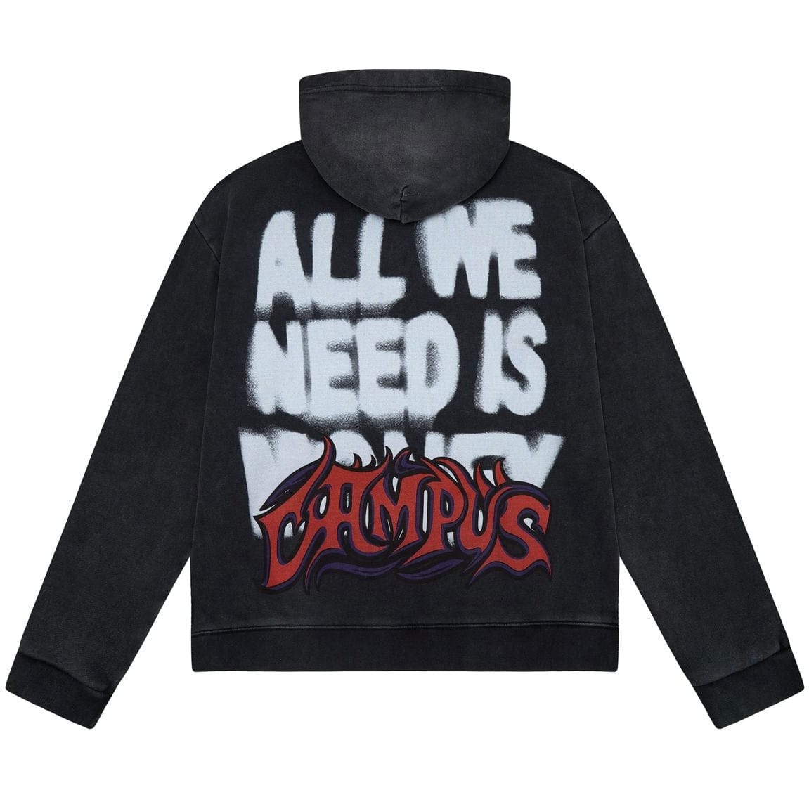 Campus Goods Void Zip Up Hoodie (Black) CG-S26-051