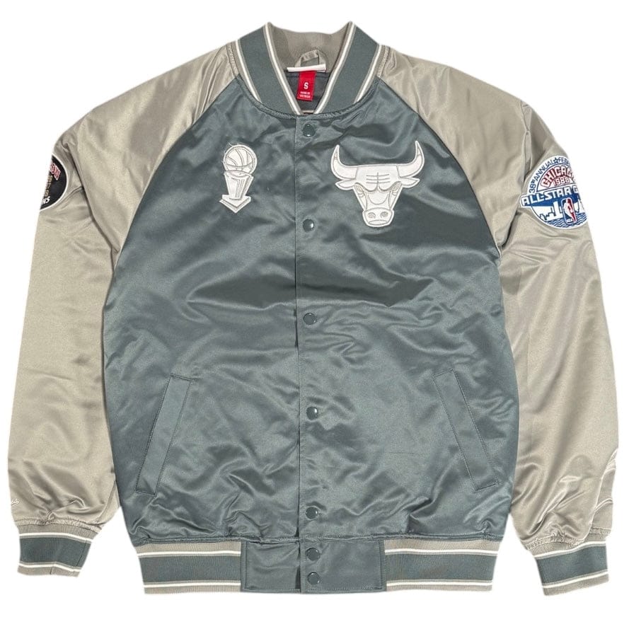 Mitchell & Ness NBA Chicago Bulls Thunderstorm Jacket (Green/Grey)