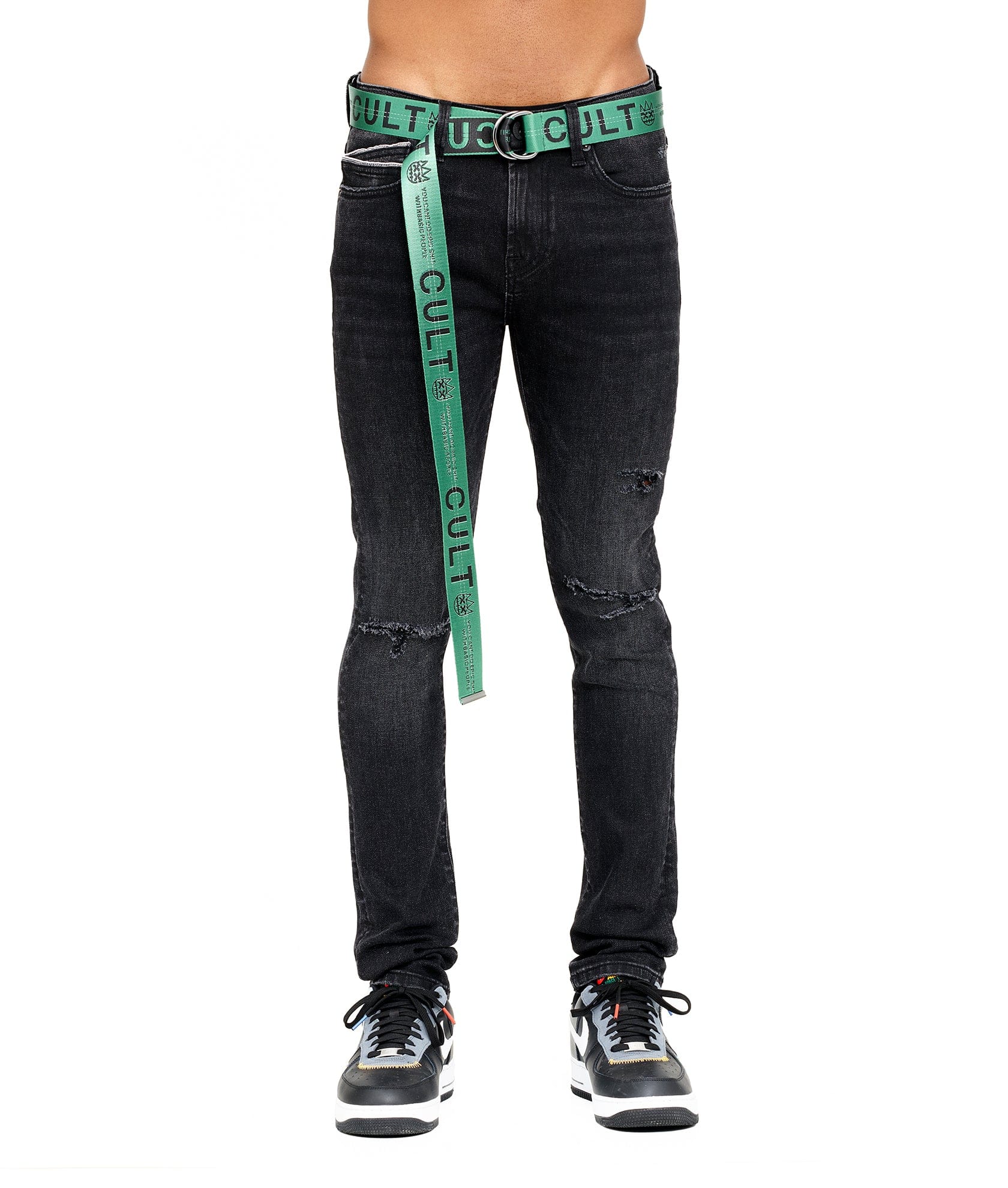CULT BELT IN KELLY GREEN