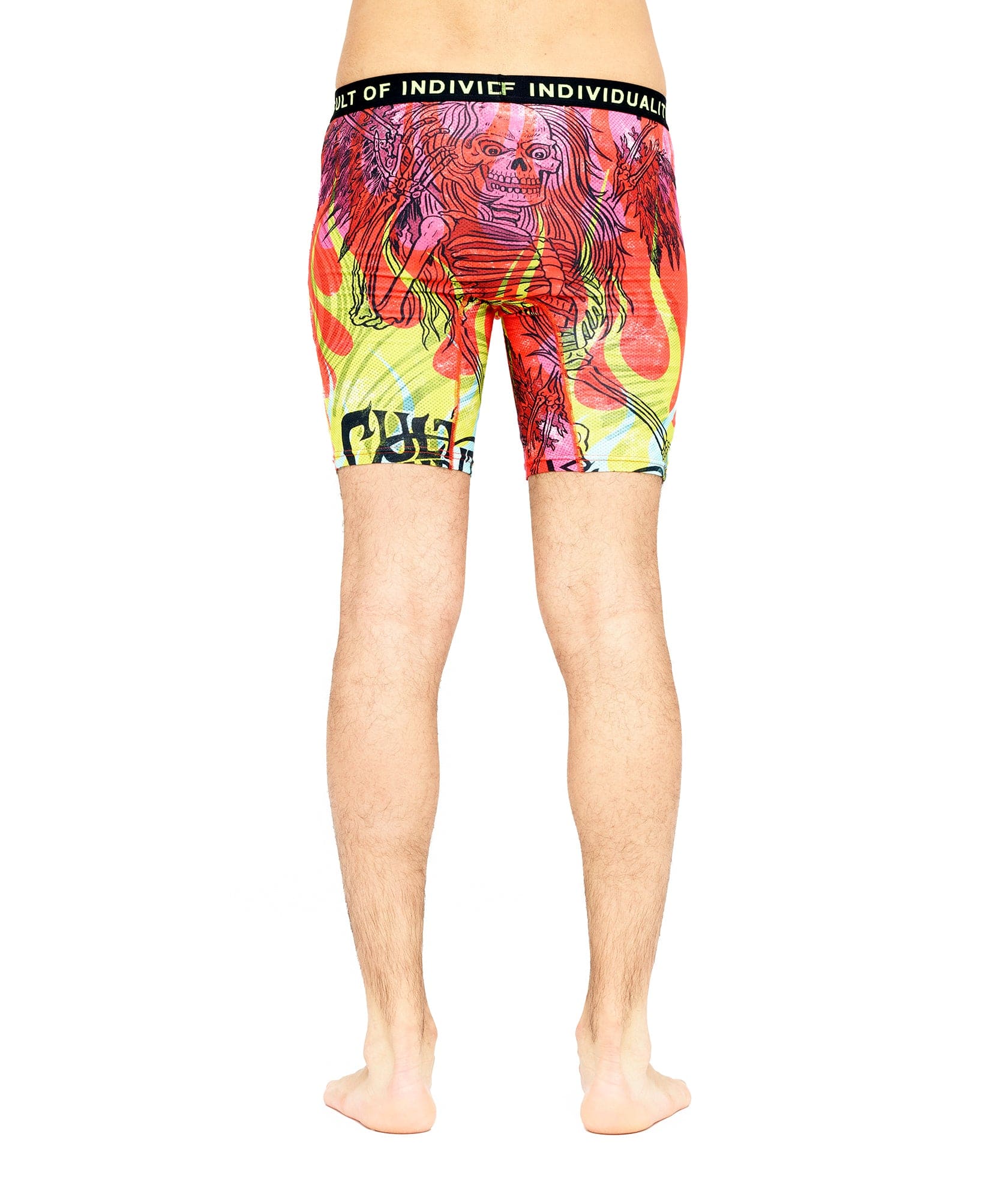 CULT BRIEFS  2 PACK "FALLEN ANGELS" PRINT/SAFTEY GREEN SOLID