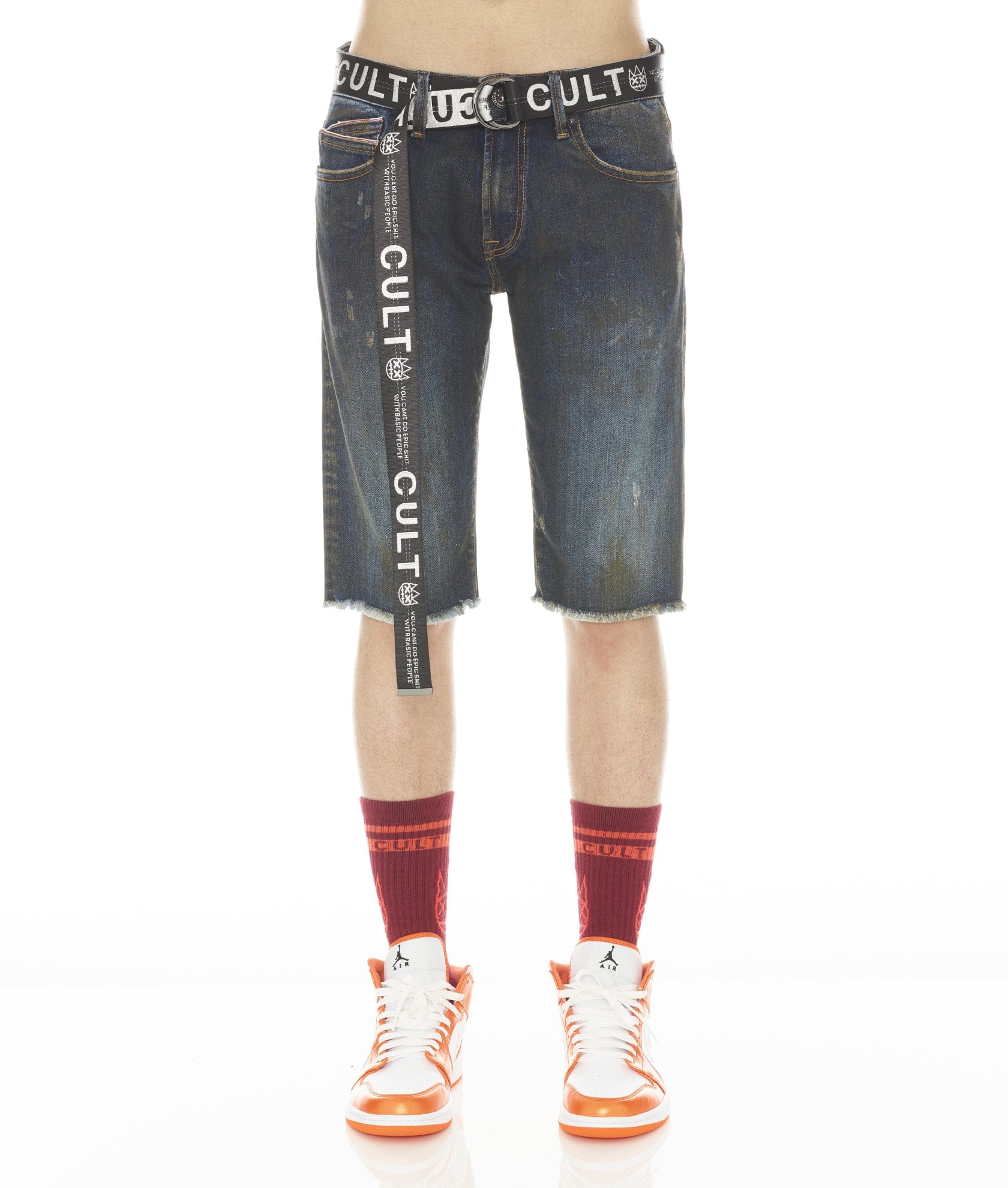 ROCKER MENS SHORT STRETCH w/ BELT IN TIDAL
