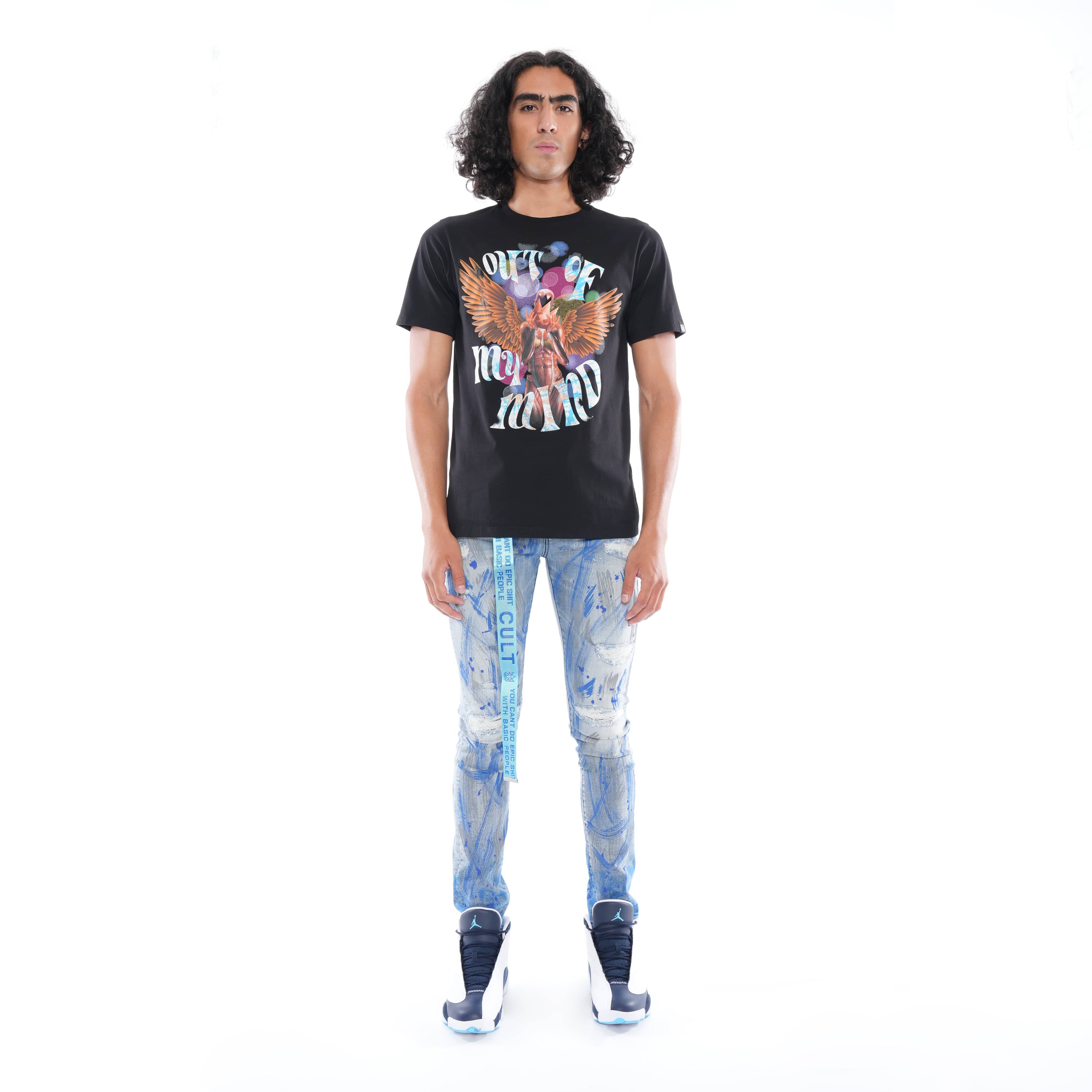 PUNK SUPER SKINNY BELTED STRETCH IN SCRATCH