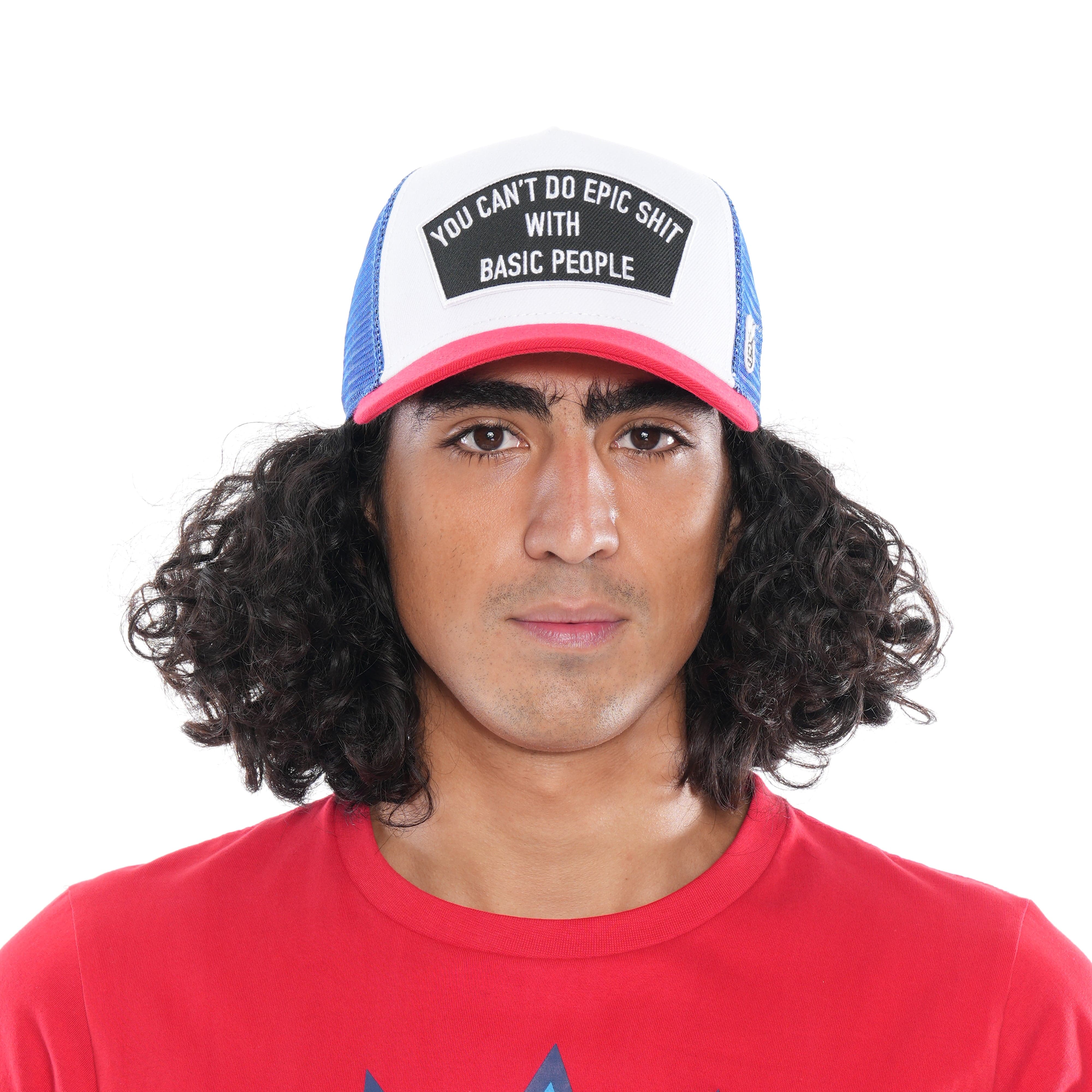 Epic Sh*t Trucker Hat – White Mesh Back, Curved Visor
