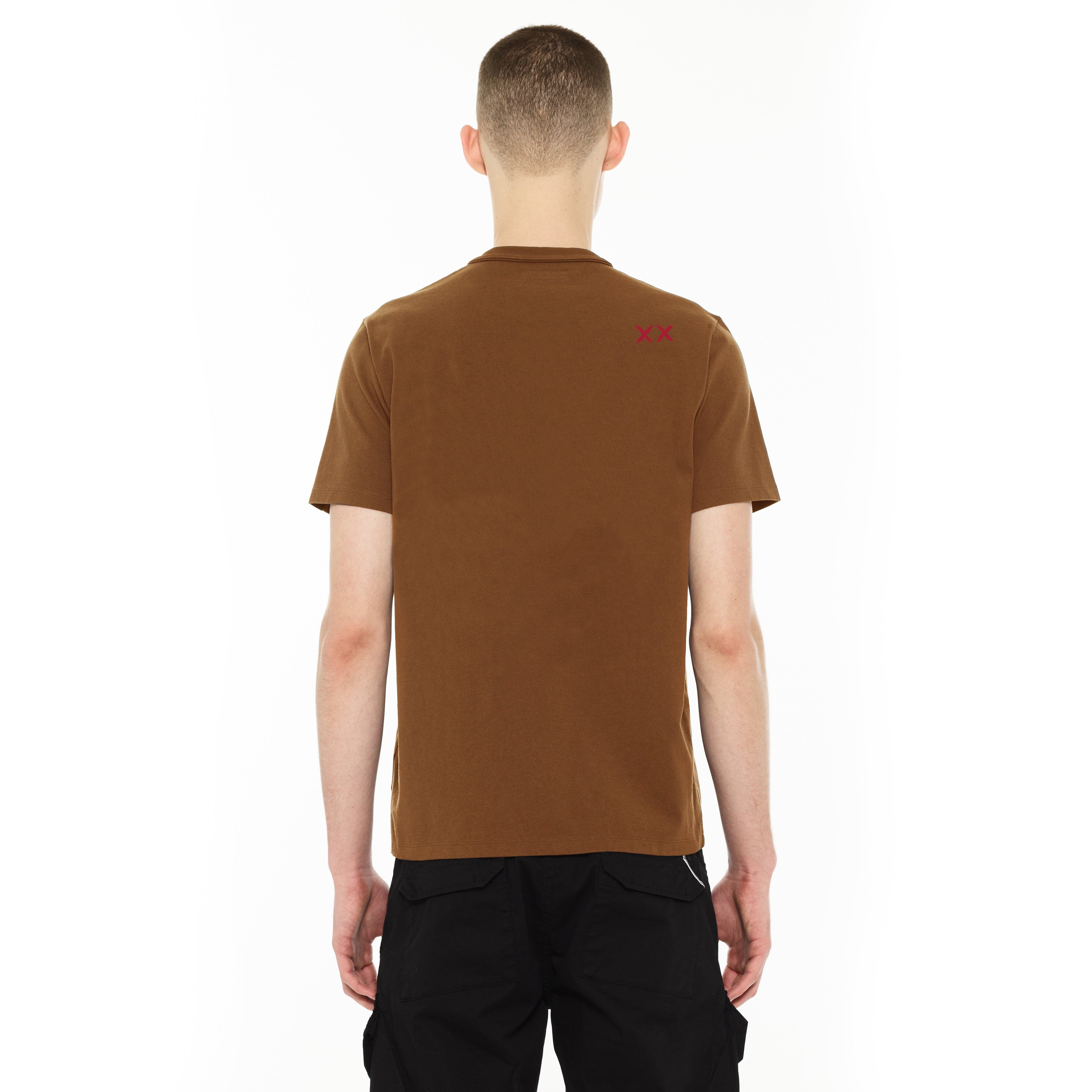 Cult's S/S Crew Neck Logo Tee in Hawaiian Sunset