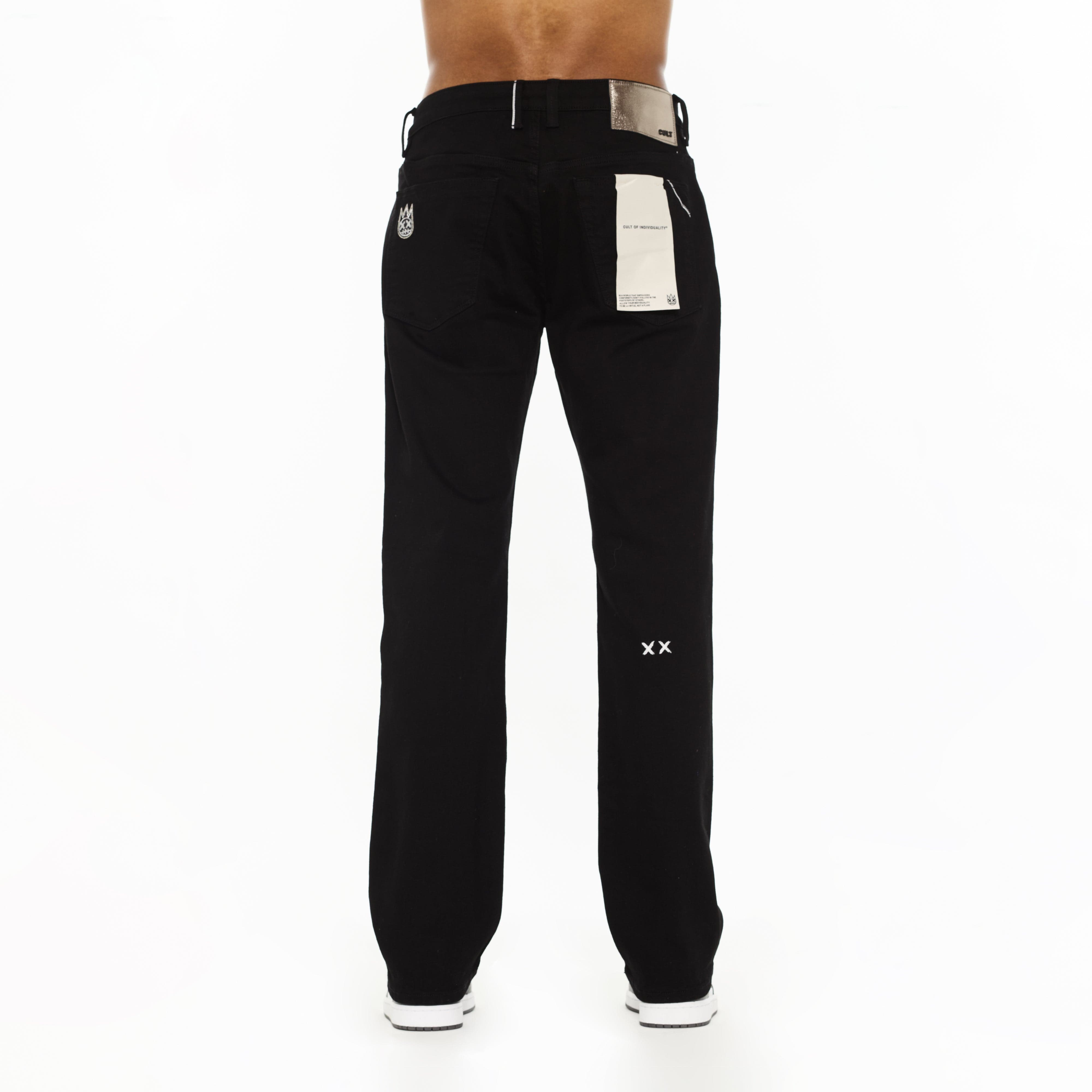 Cult's Rebel Straight Jeans in Solid Black