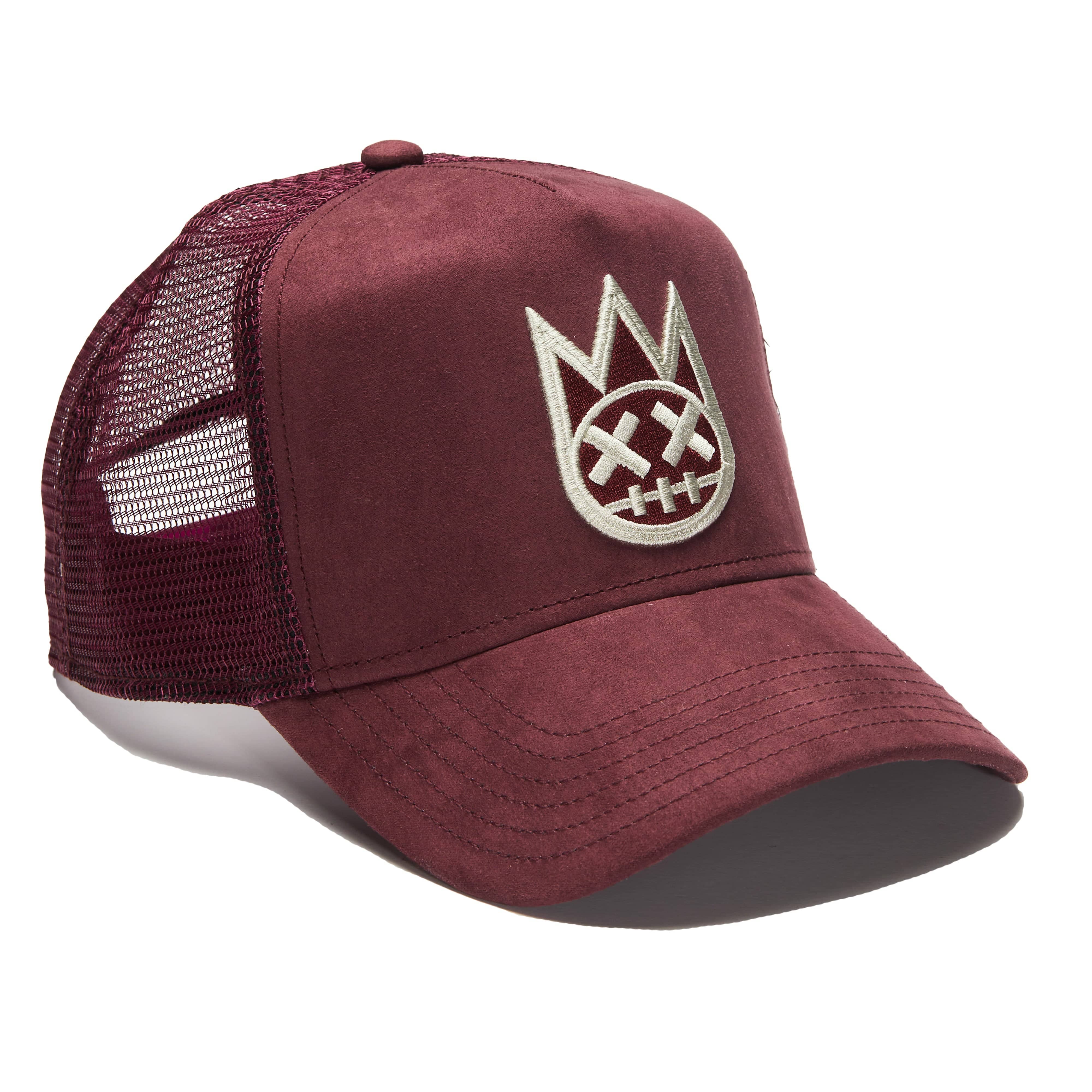Shimuchan Vintage Merlot Trucker Hat – Mesh Back, Logo Cap